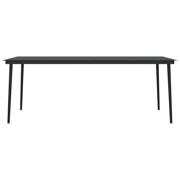 vidaXL 7-Piece Outdoor Dining Set Black