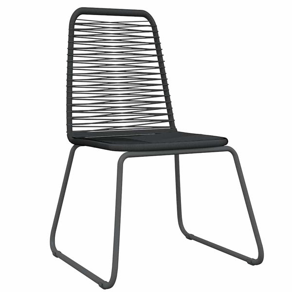 vidaXL 3-Piece Outdoor Dining Set Black