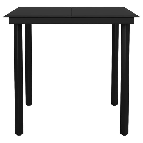 vidaXL 5-piece Outdoor Dining Set Black