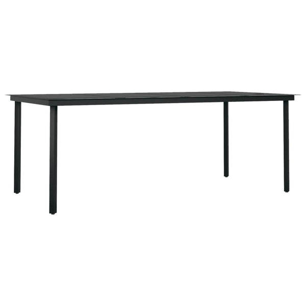 vidaXL 7-Piece Outdoor Dining Set Black