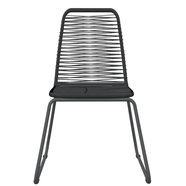 vidaXL 3-Piece Outdoor Dining Set Black