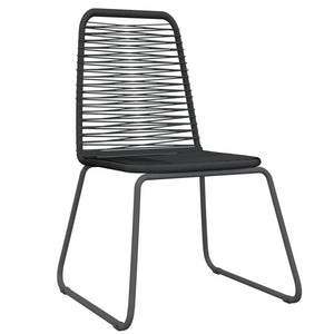 vidaXL 5-piece Outdoor Dining Set Black