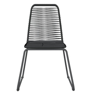 vidaXL 5-piece Outdoor Dining Set Black