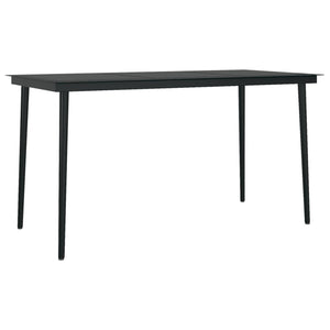 vidaXL 5-piece Outdoor Dining Set Black