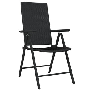 vidaXL 5-piece Outdoor Dining Set Black