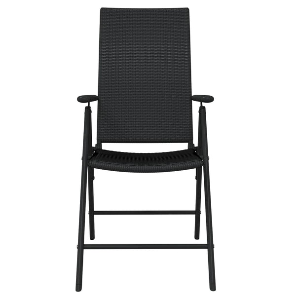 vidaXL 5-piece Outdoor Dining Set Black