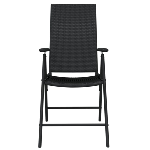 vidaXL 7-Piece Outdoor Dining Set Black