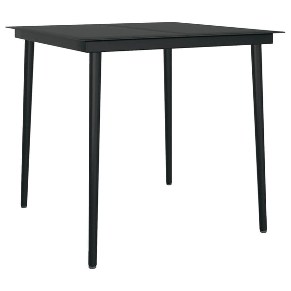 vidaXL 3-Piece Outdoor Dining Set Black