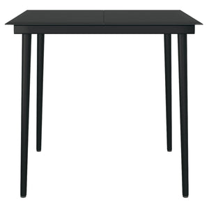 vidaXL 3-Piece Outdoor Dining Set Black