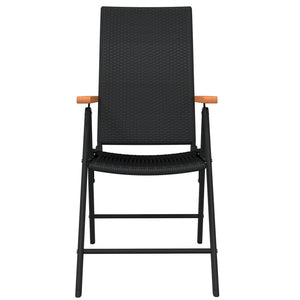 vidaXL 5-piece Outdoor Dining Set Black