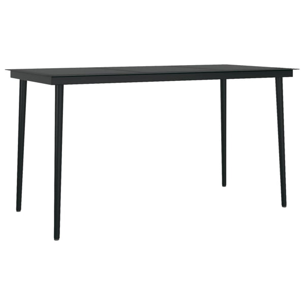 vidaXL 5-piece Outdoor Dining Set Black