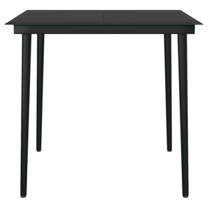 vidaXL 3-Piece Outdoor Dining Set Black
