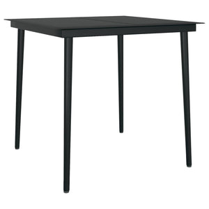 vidaXL 5-piece Outdoor Dining Set Black