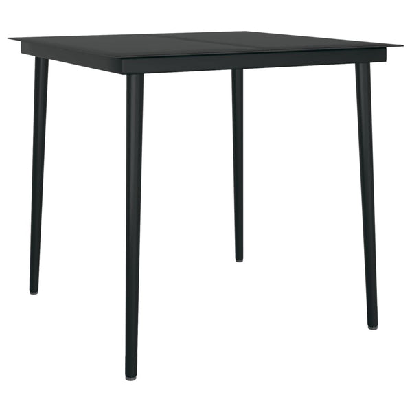 vidaXL 5-piece Outdoor Dining Set Black