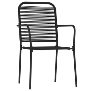 vidaXL 3-Piece Outdoor Dining Set Black