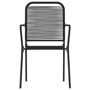 vidaXL 3-Piece Outdoor Dining Set Black