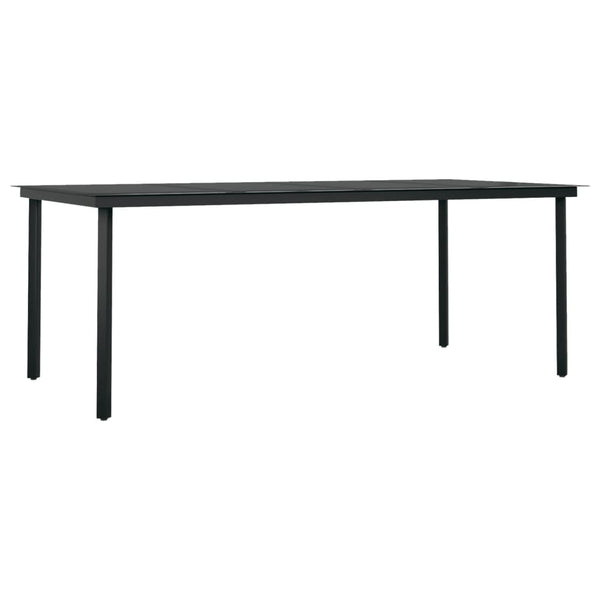vidaXL 7-Piece Outdoor Dining Set Black