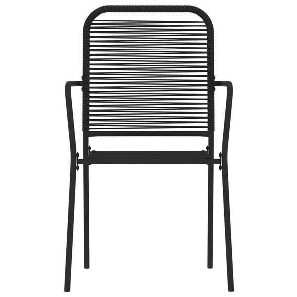 vidaXL 5-piece Outdoor Dining Set Black