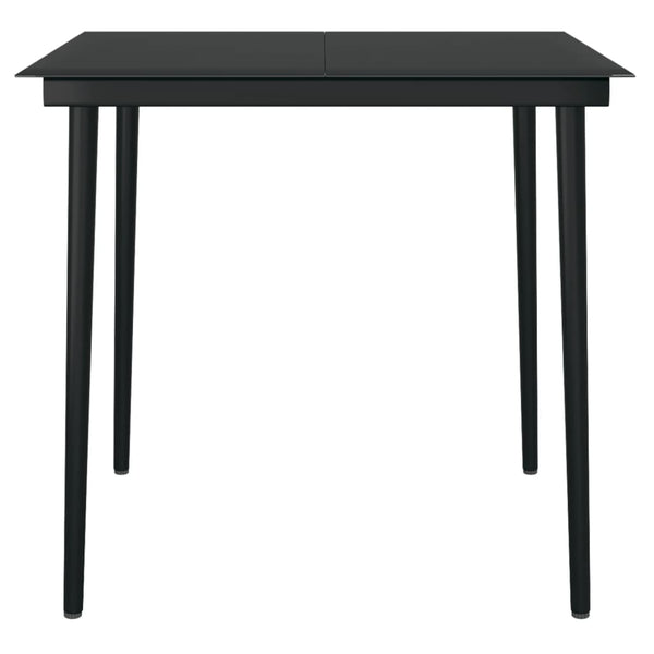 vidaXL 5-piece Outdoor Dining Set Black