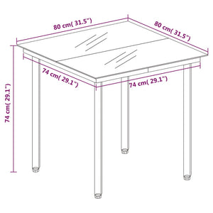 vidaXL 3-Piece Garden Dining Set Grey