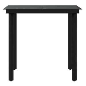 vidaXL 3-Piece Outdoor Dining Set with Cushions Grey and Black