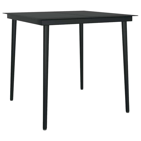 vidaXL 3-Piece Outdoor Dining Set Black