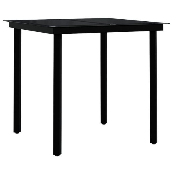 vidaXL 3-Piece Garden Dining Set with Cushions Grey