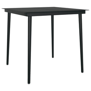vidaXL 3-Piece Garden Dining Set with Cushions Grey