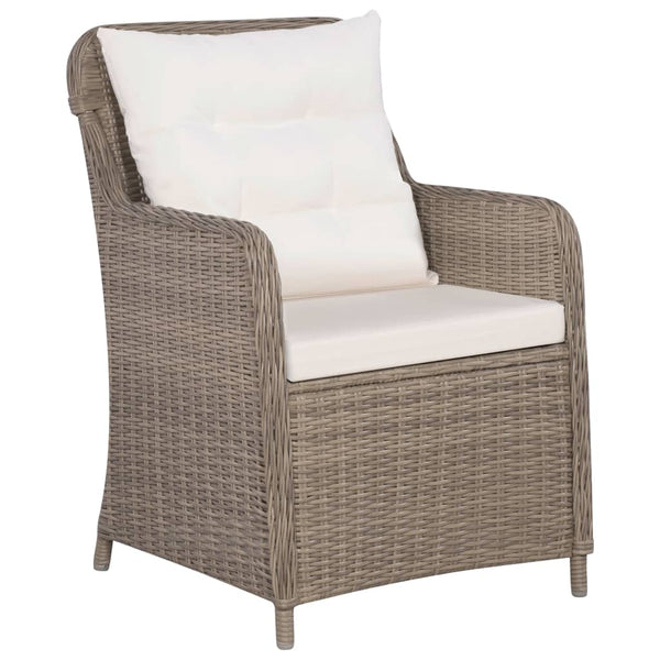 vidaXL 3-Piece Garden Dining Set Brown