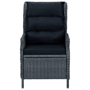 vidaXL 3-Piece Outdoor Dining Set Dark Grey