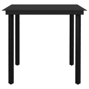 vidaXL 3-Piece Garden Dining Set Light Gray