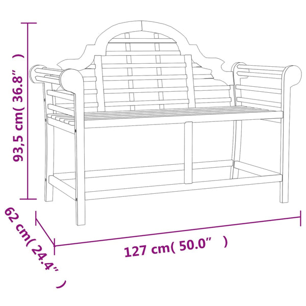 4-tlg. Garten-Lounge-Set Massivholz Teak