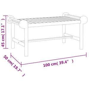 4-tlg. Garten-Lounge-Set Massivholz Teak