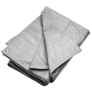 vidaXL Tarpaulin 180 gsm 3x5 m Grey HDPE