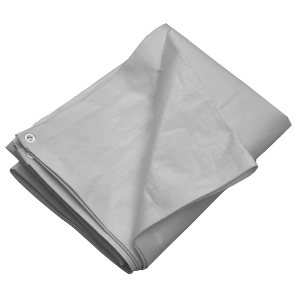 vidaXL Tarpaulin 260 gsm 4x6 m Grey HDPE