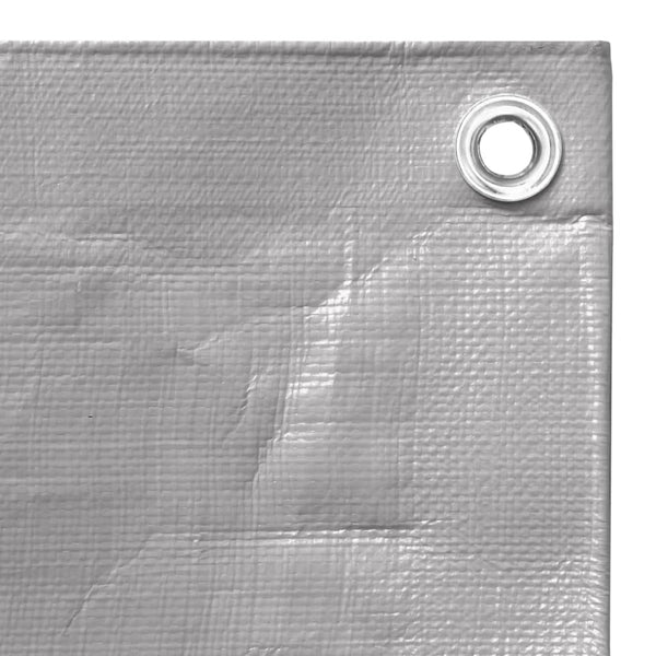 vidaXL Tarp 260 gsm 6x6 m Grey HDPE