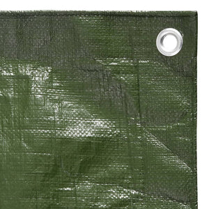 vidaXL Tarpaulin 180 g/m² 6x6 m Green HDPE