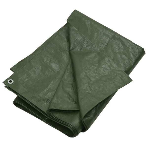 vidaXL Tarpaulin 180 gsm 6x8 m Green HDPE
