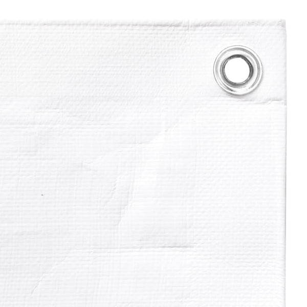 vidaXL Tarpaulin 260 g/m² 3x6 m White HDPE