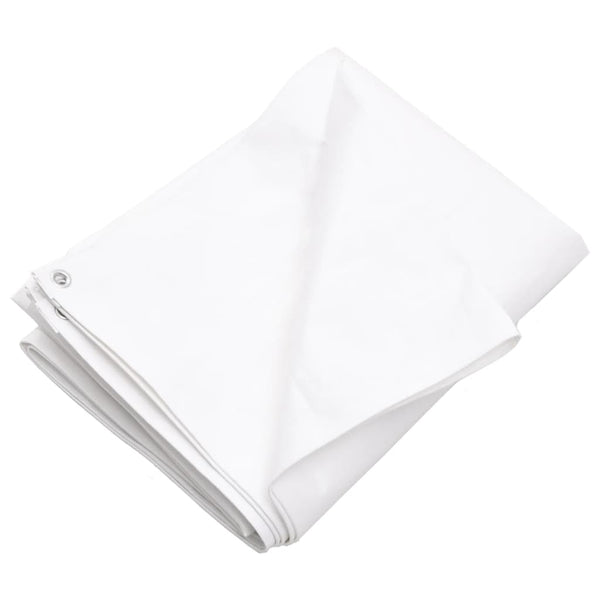 vidaXL Tarp 260 g/m² 8x10 m White HDPE