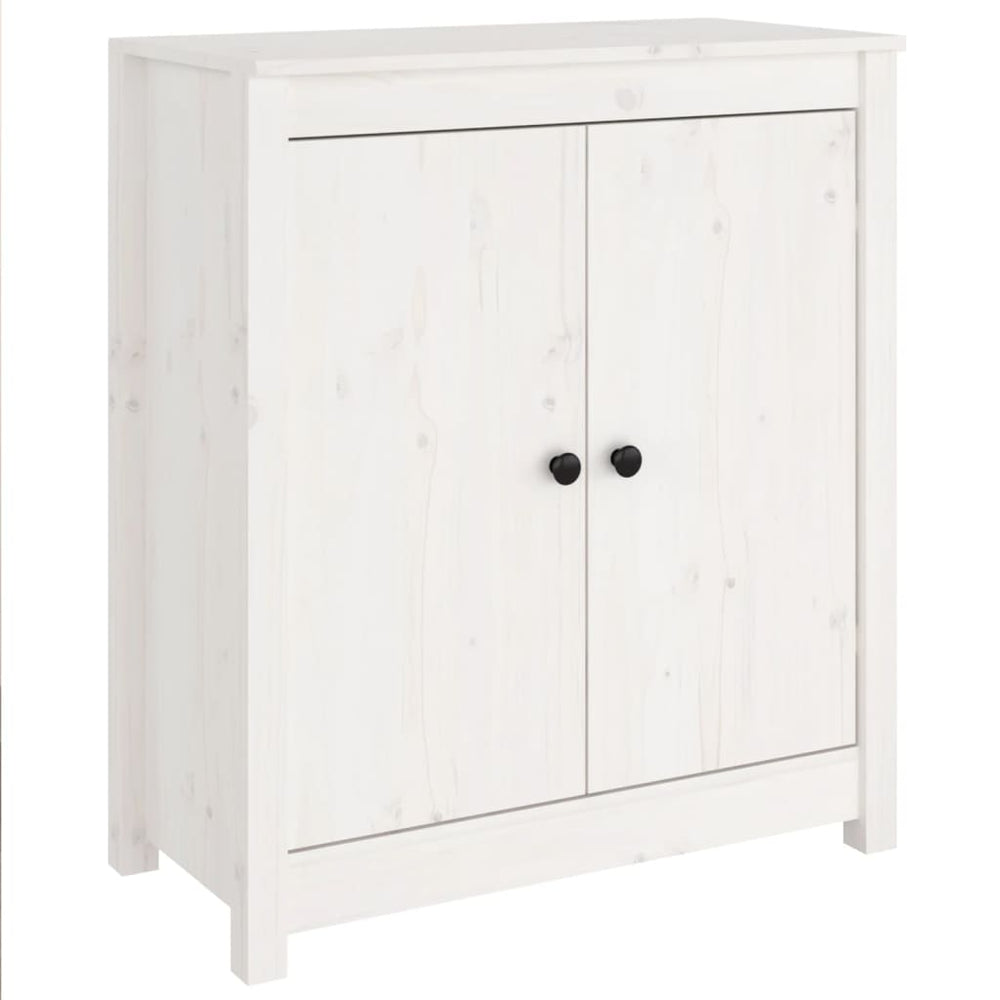 Weißes Kiefer Massivholz Sideboard 70x80cm