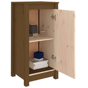 Sideboard Honigbraun Kiefer Massivholz 39x80 cm