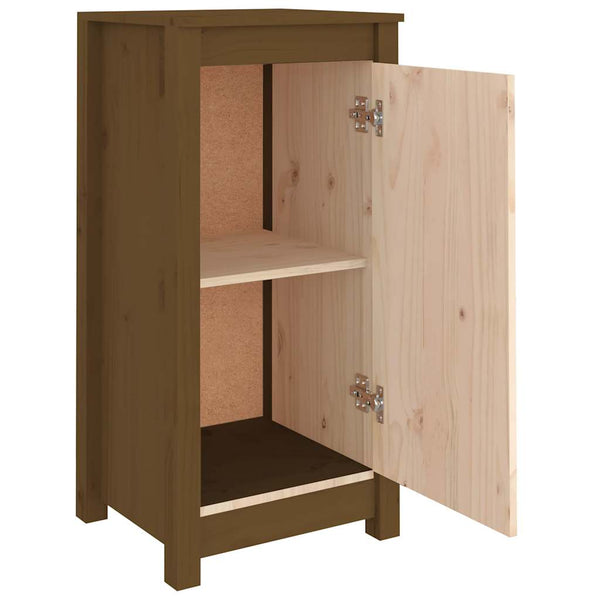 Sideboard Honigbraun Kiefer Massivholz 39x80 cm