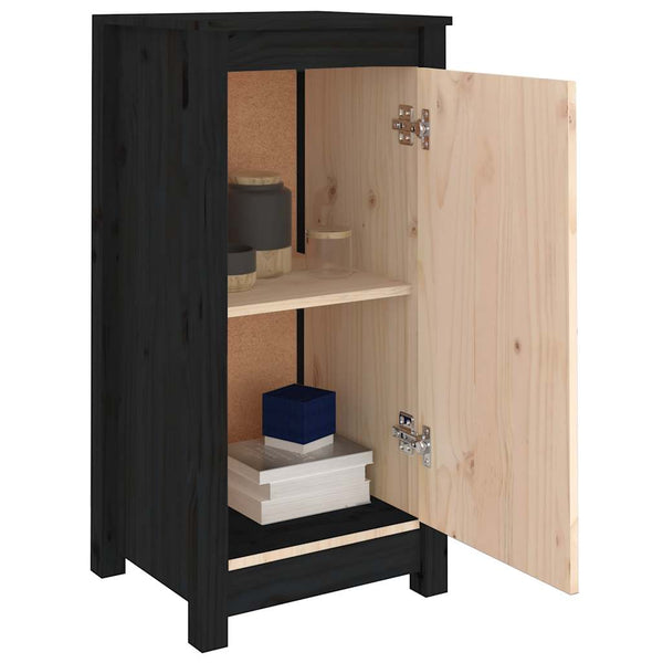 Schwarze Kiefer Sideboards, 2er-Set