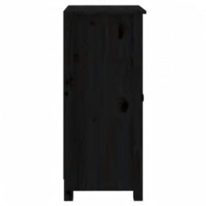 Schwarze Kiefer Sideboards, 2er-Set