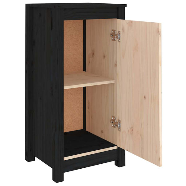 Schwarze Kiefer Sideboards, 2er-Set