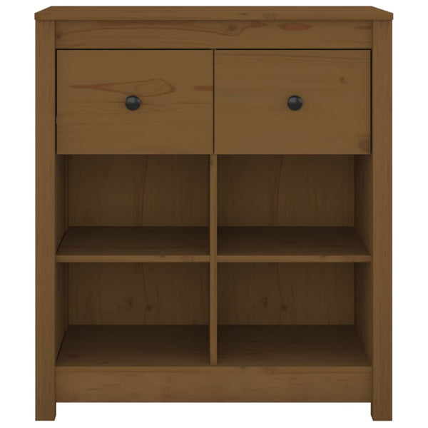 vidaXL Sideboard Honey Brown 70x35x80 cm Solid Pine Wood