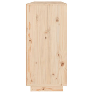 vidaXL Sideboard 110x34x75 cm Solid Pine Wood
