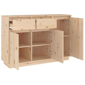 vidaXL Sideboard 110x34x75 cm Solid Pine Wood