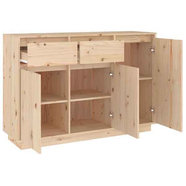 vidaXL Sideboard 110x34x75 cm Solid Pine Wood
